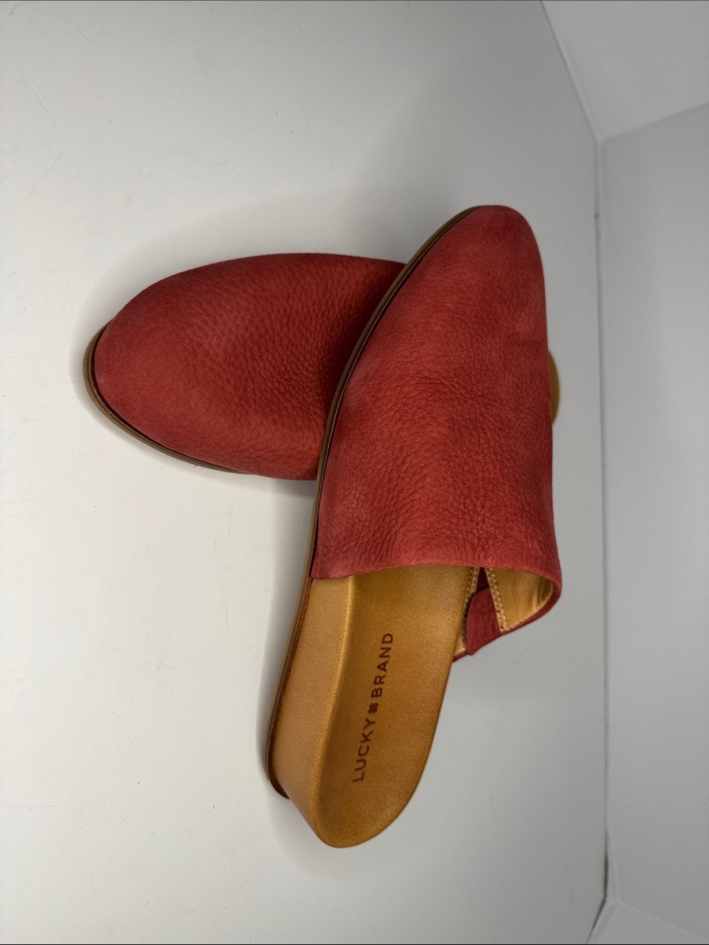 Lucky Brand Women's Rust Color Slip-On Mules Size 9 Brand New